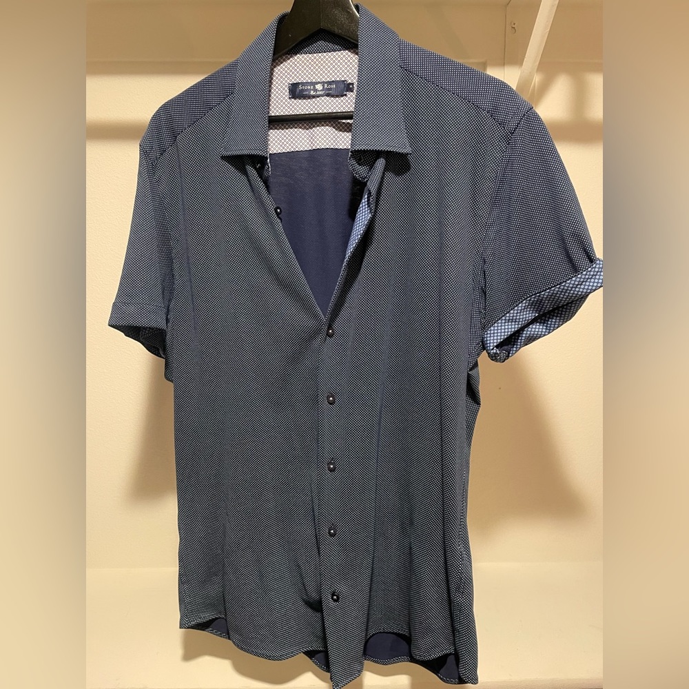 Stone Rose Short Sleeve Button Down